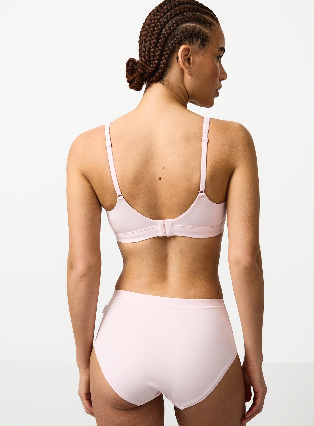 Cottonform™ Pink & Navy Midi Briefs 3 Pack 12 - Image 4 thumbnail